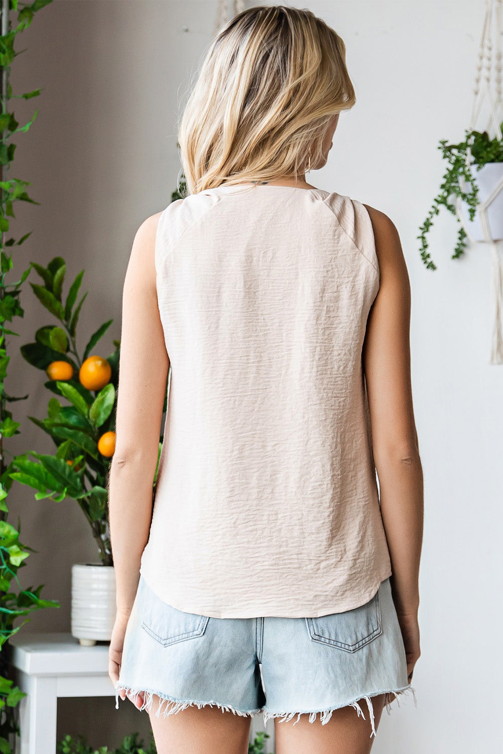 Knot Detail V-neck Tank (14)