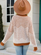 Round Neck Long Sleeve Sweater (4)