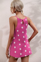 Polka Dot Round Neck Knit Tank (2)