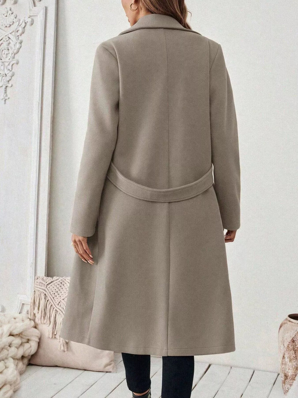 Lapel Collar Longline Coat (18)
