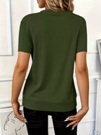 Half Zip Short Sleeve Top (14)