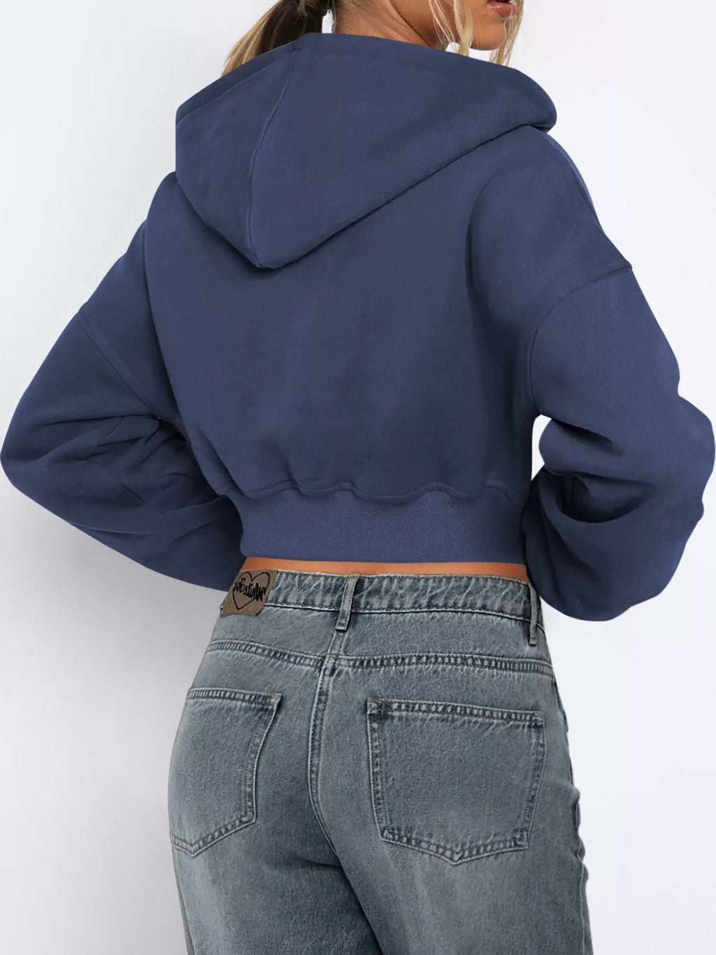 Zip-up Cropped Hoodie (8)
