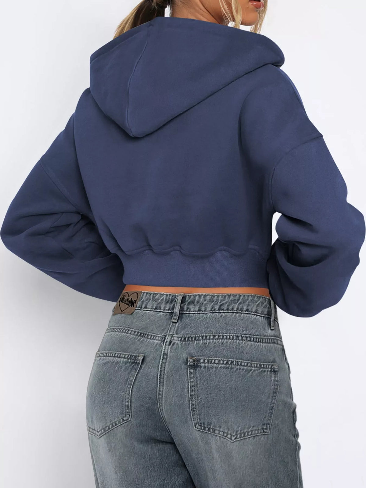 Zip-up Cropped Hoodie (8)