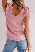 Full Size Swiss Dot V-neck Tank (15)