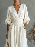 Full Size Half Sleeve Wide Leg Jumpsuit Plus (5)