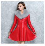 Faux Fox Fur Collar Coat photo 2
