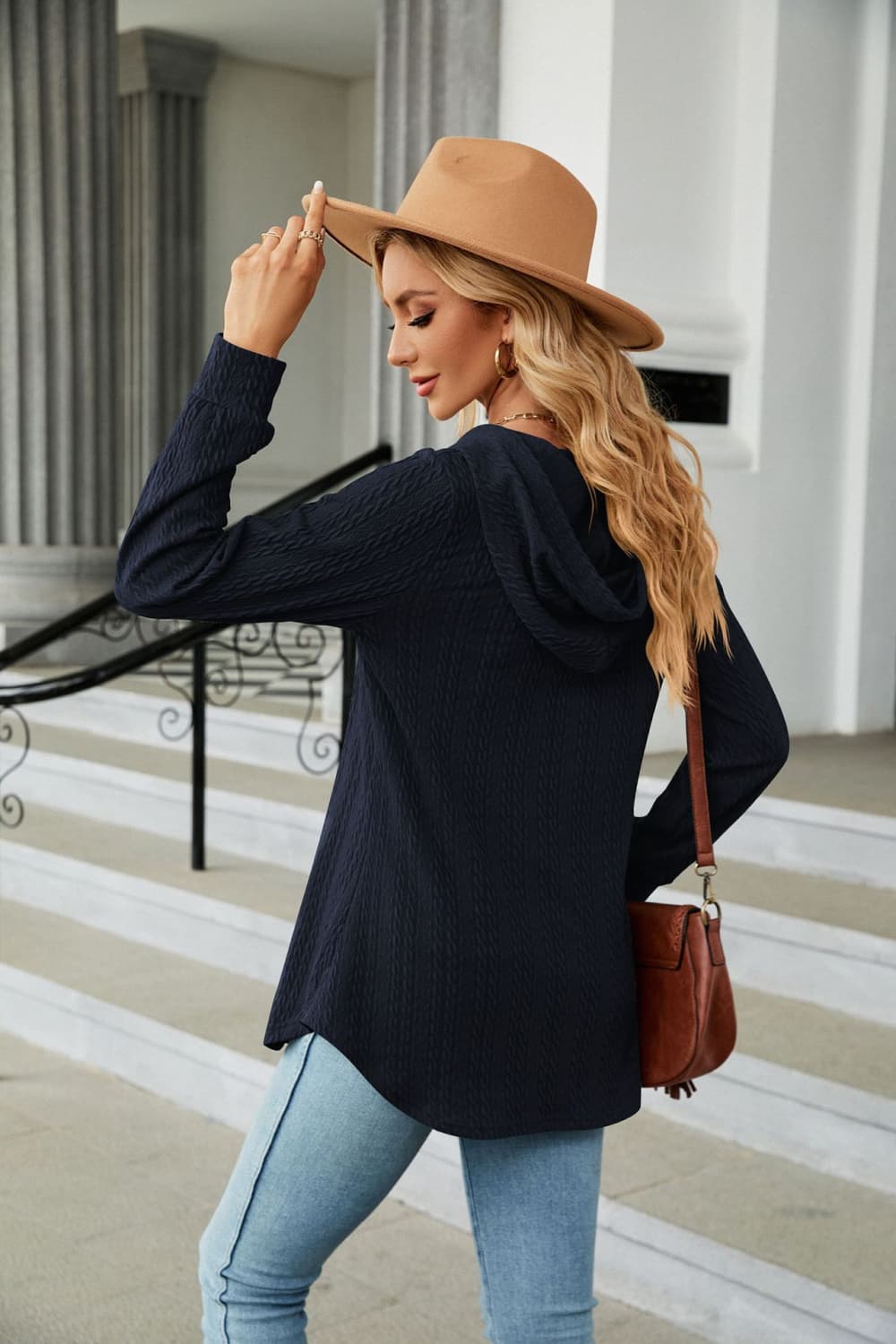 Long Sleeve Hooded Blouse (21)
