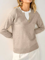 Long Sleeve Dropped Shoulder Sweater (3)
