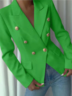 Decor Button Lapel Collar Blazer (22)