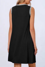 Round Neck Sleeveless Mini Tank Dress (8)