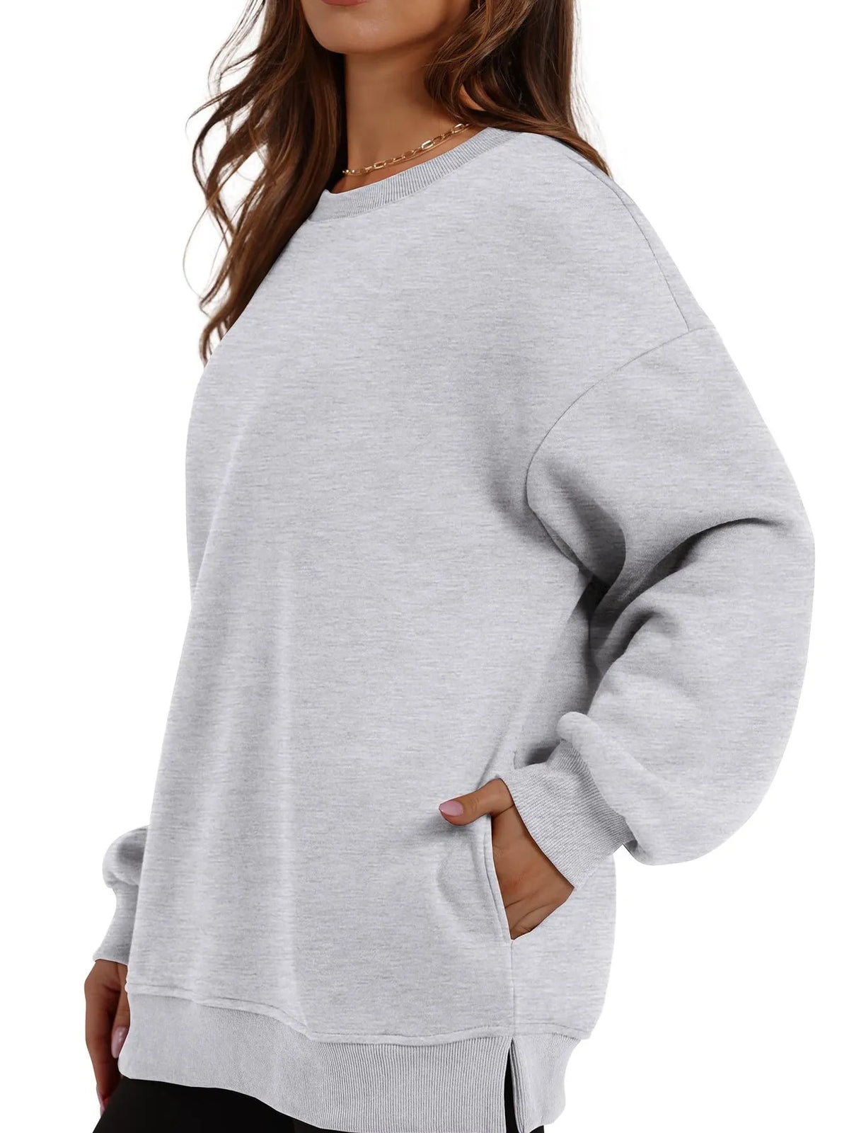 Oversized Long Sleeve Crewneck Sweatshirt (5)