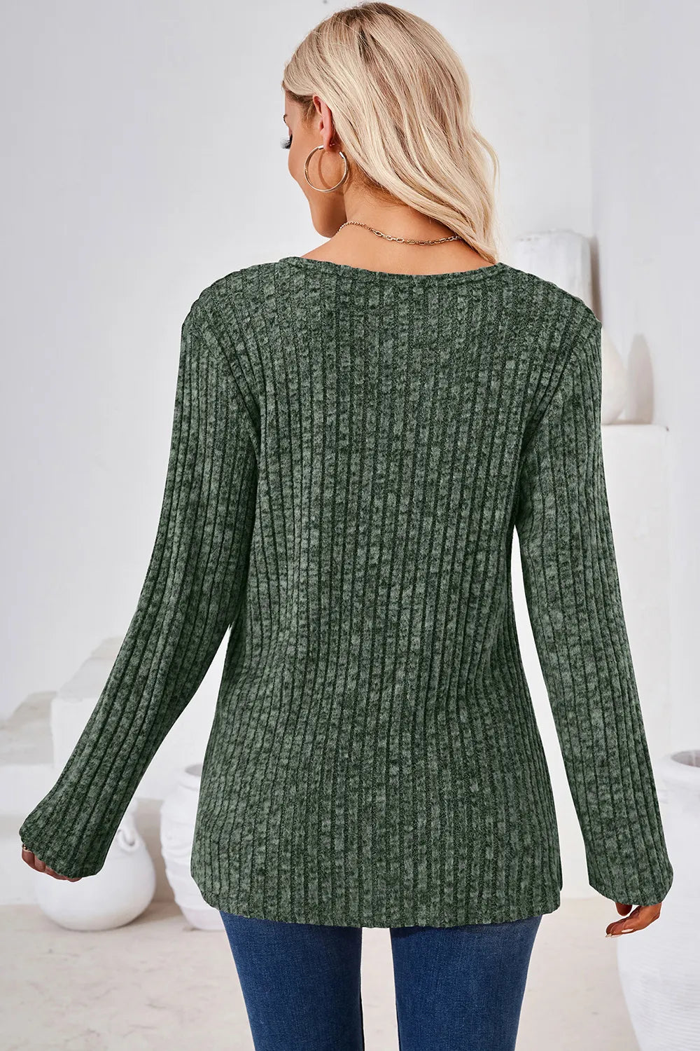 Round Neck Long Sleeve T-shirt (9)