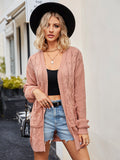 Cable-knit Long Sleeve Cardigan