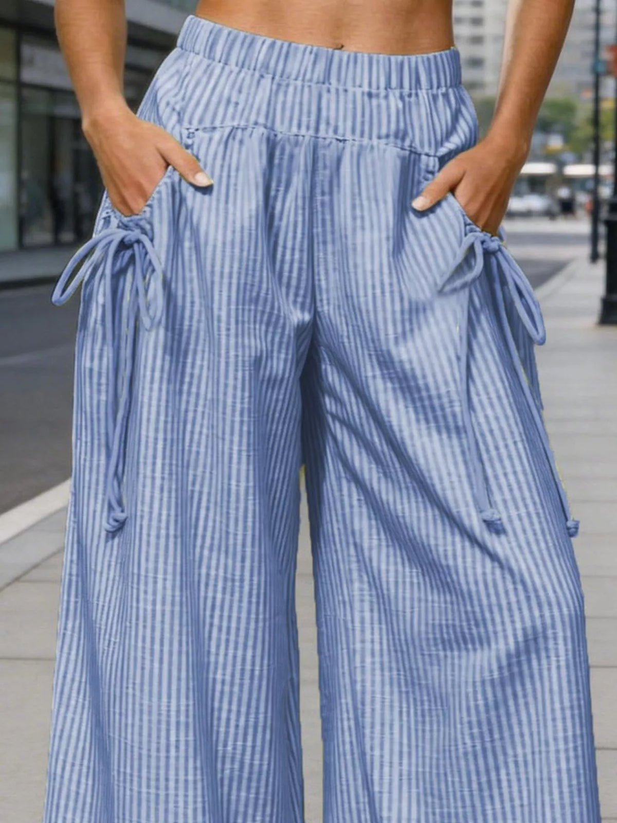 Full Size High-waisted Striped Wide-leg Pants Plus (12)