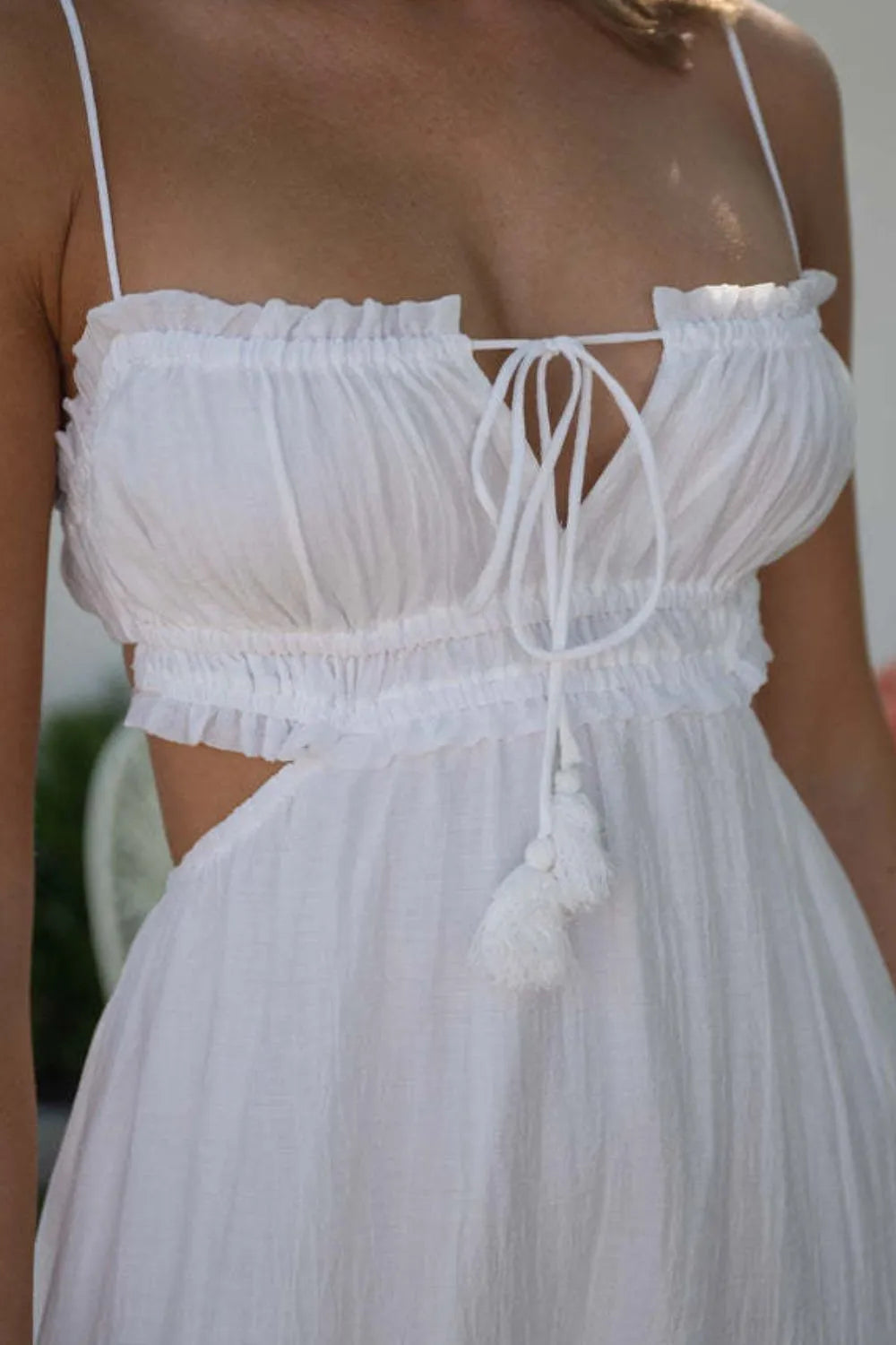 Cutout Square Neck Midi Cami Dress (3)