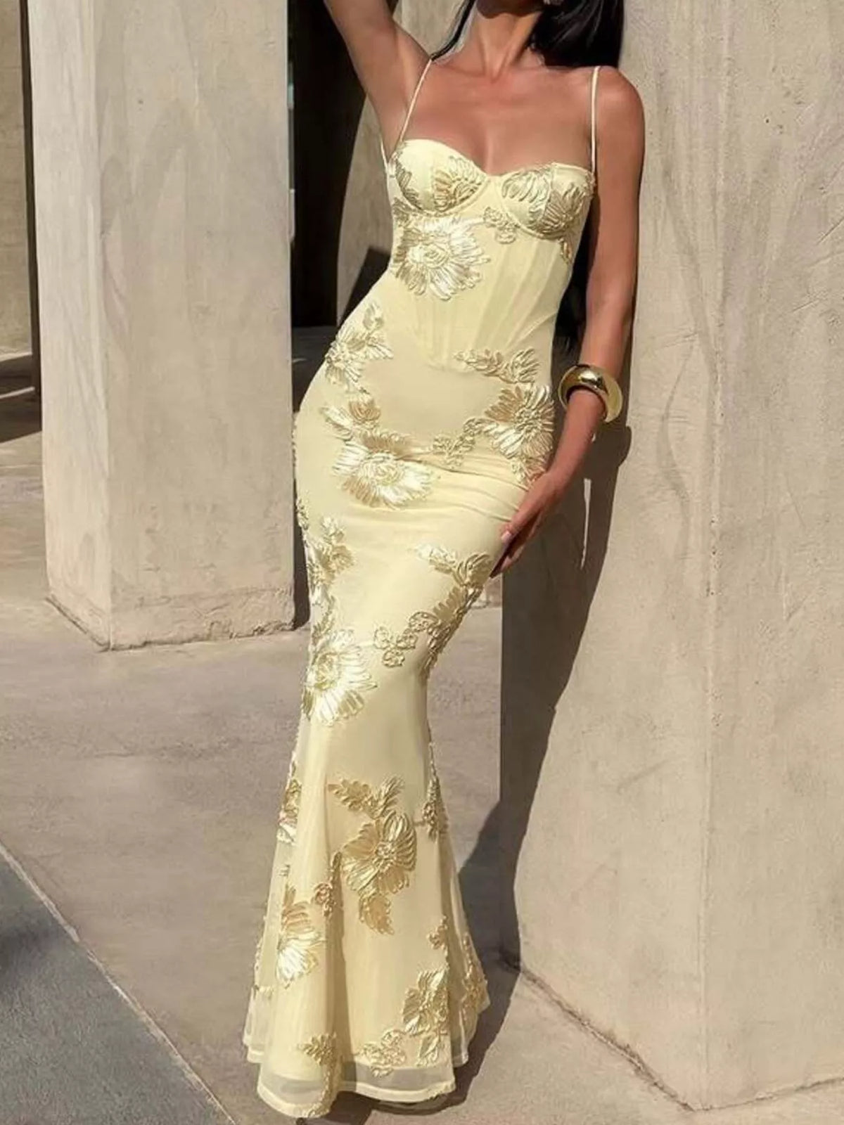 Sweetheart Neck Spaghetti Strap Maxi Dress (8)