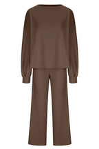 Round Neck Long Sleeve Top Pants Set (3)
