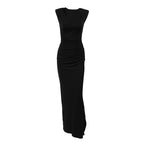 Spring Designer Crew-neck Defined-waist Dress photo 1