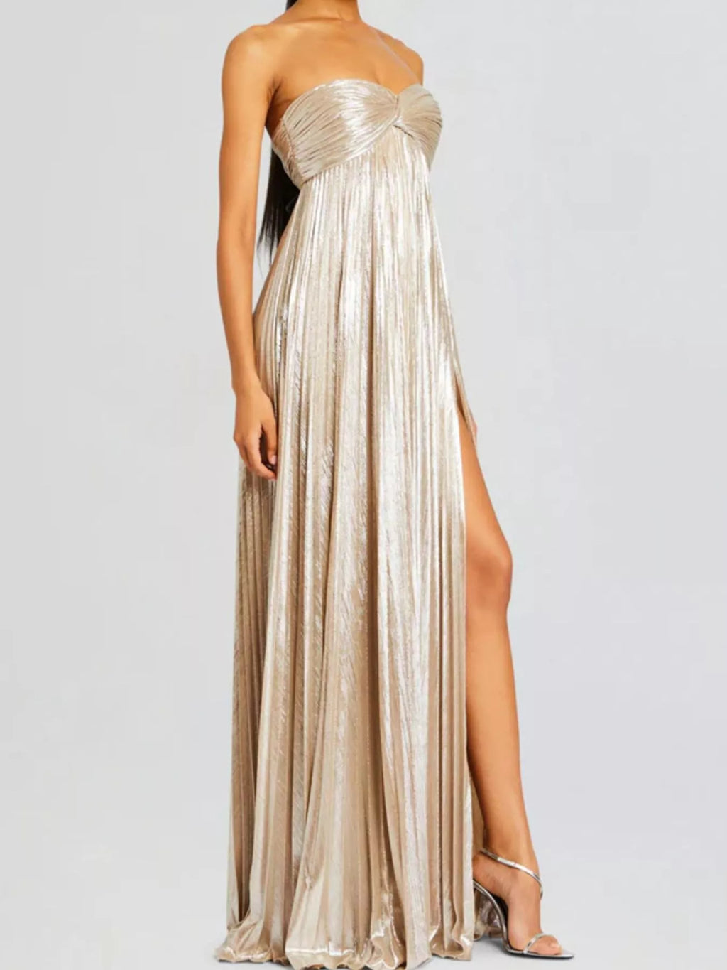 Split Sweetheart Neck Tube Maxi Dress (8)