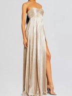 Split Sweetheart Neck Tube Maxi Dress (8)