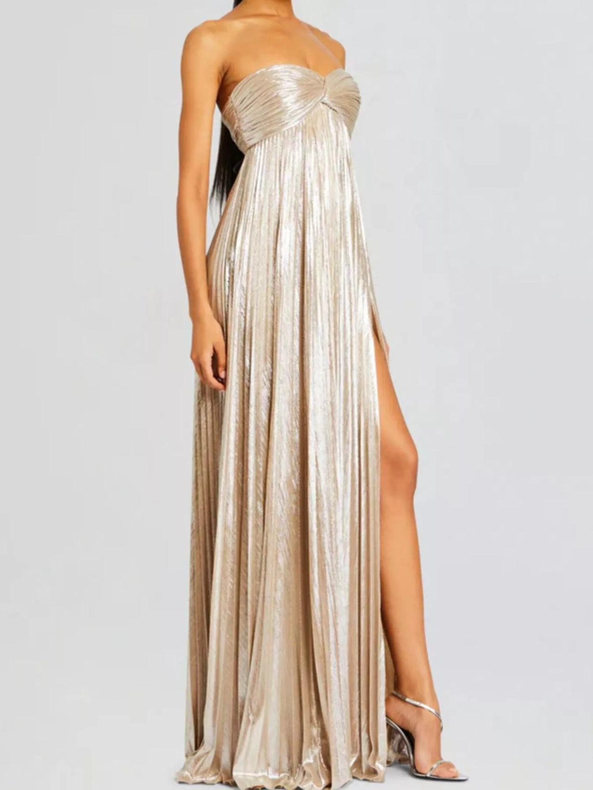 Split Sweetheart Neck Tube Maxi Dress (8)