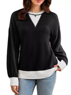 Two-tone Ribbed Knit Sweatshirt (11)