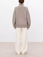 Oversized Turtleneck Wool Sweater (5)