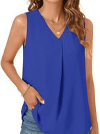 Full Size V-neck Sleeveless Tank Top Plus (18)