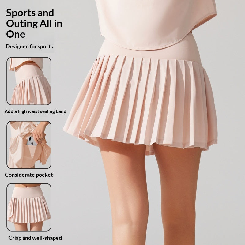 Pleated Sports High Waist Skirt photo 2