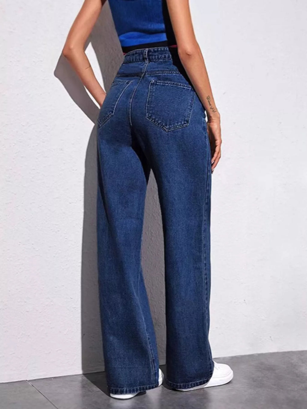 Full Size High-waisted Wide-leg Jeans Plus (5)