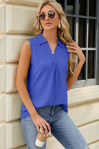 Eyelet Johnny Collar Tank (4)
