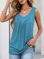 Casual V-neck Tank (7)