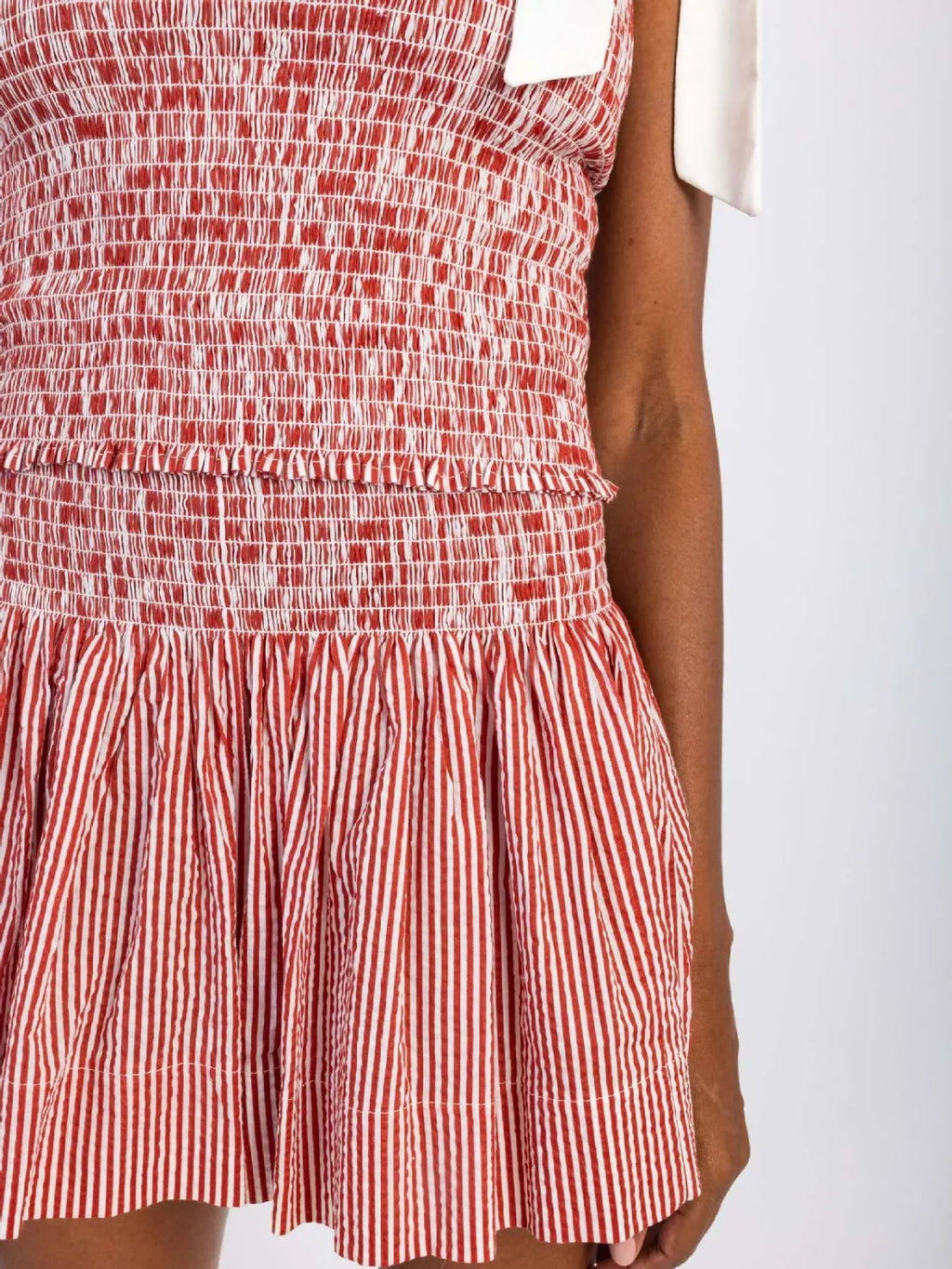 Smocked Tie Shoulder Cami Shorts Set (14)