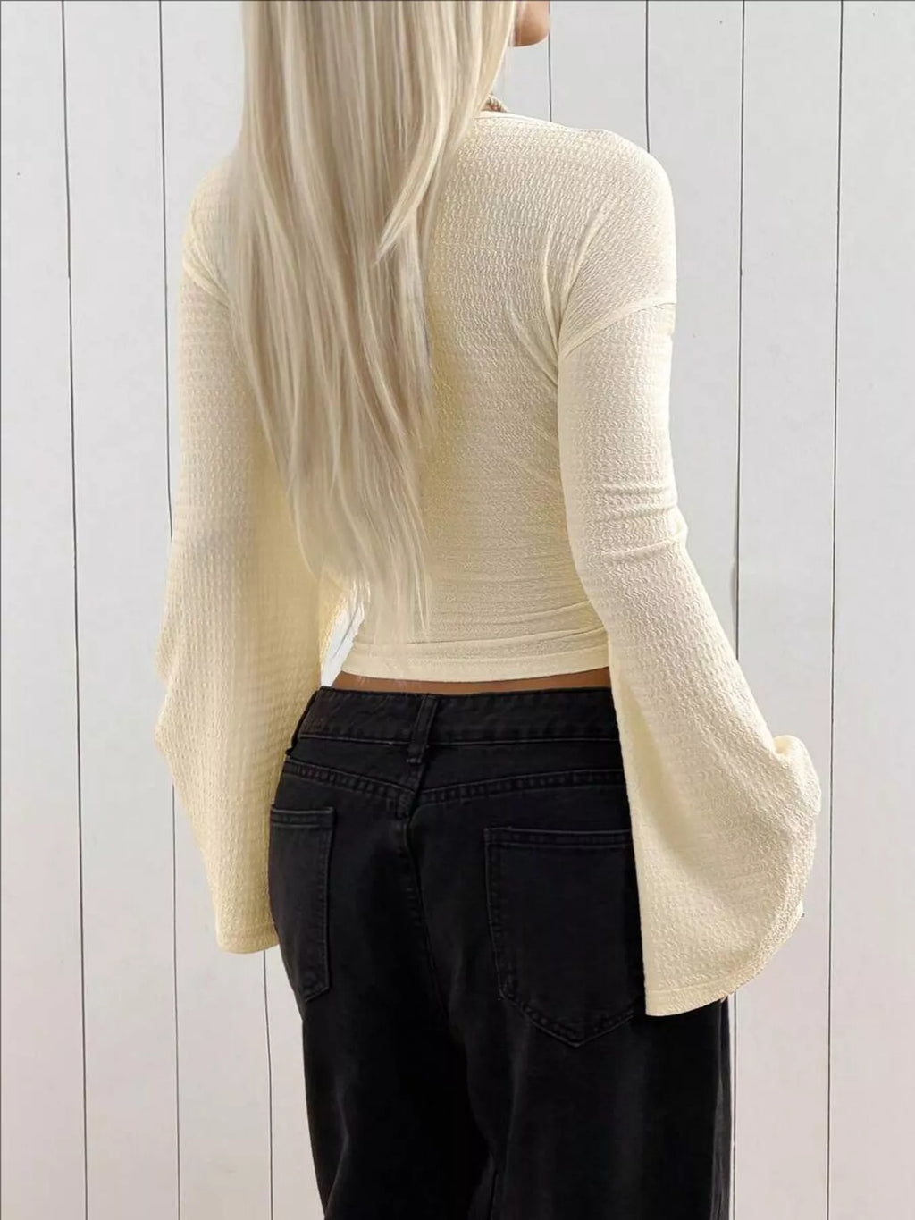 Slim Fit Flare Sleeve Top (6)
