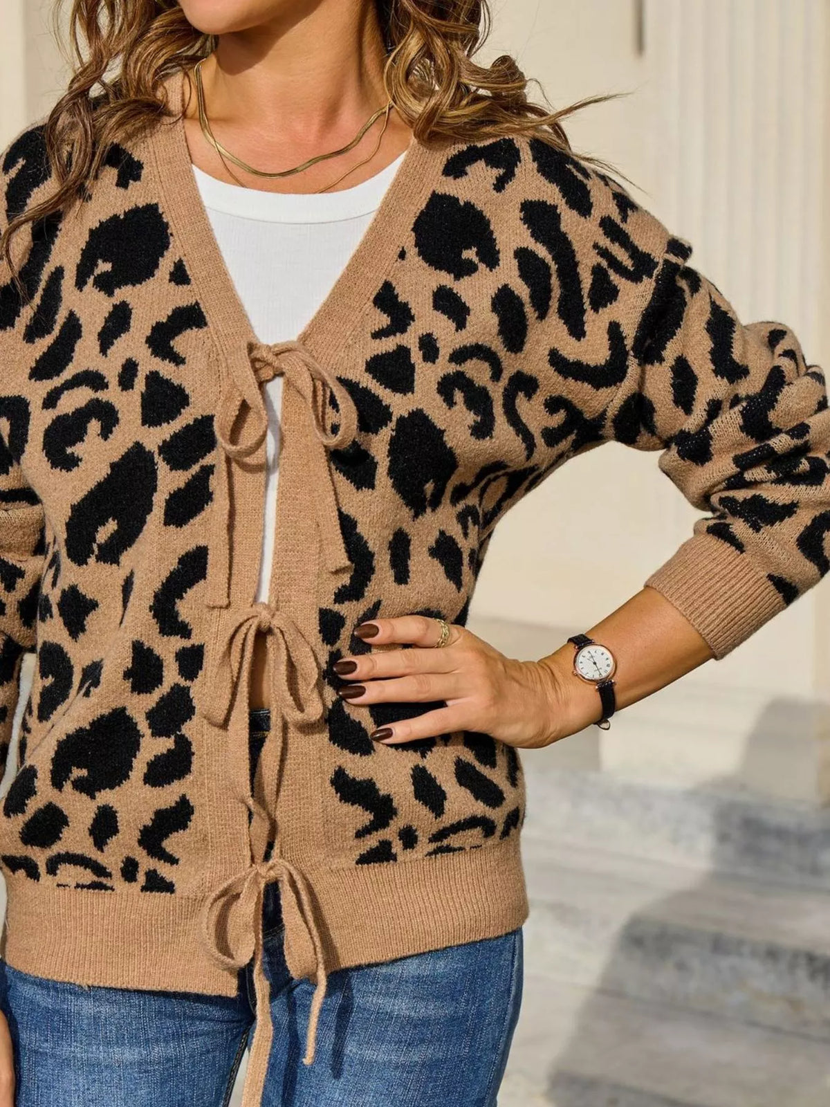 Leopard Tie-front Cardigan (8)