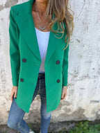 Full Size Collared Neck Long Sleeve Blazer (8)