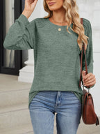 Round Neck Long Sleeve T-shirt (9)