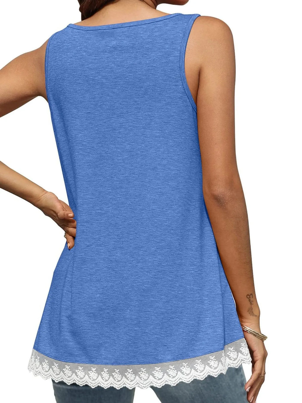 Lace Trim Wide Strap Tank Top (17)