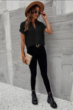 Full Size Notched Short Sleeve Blouse (18)