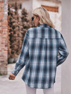Plaid Button-down Long Sleeve Shirt (29)