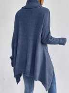 Turtleneck High-low Hem Sweater (7)