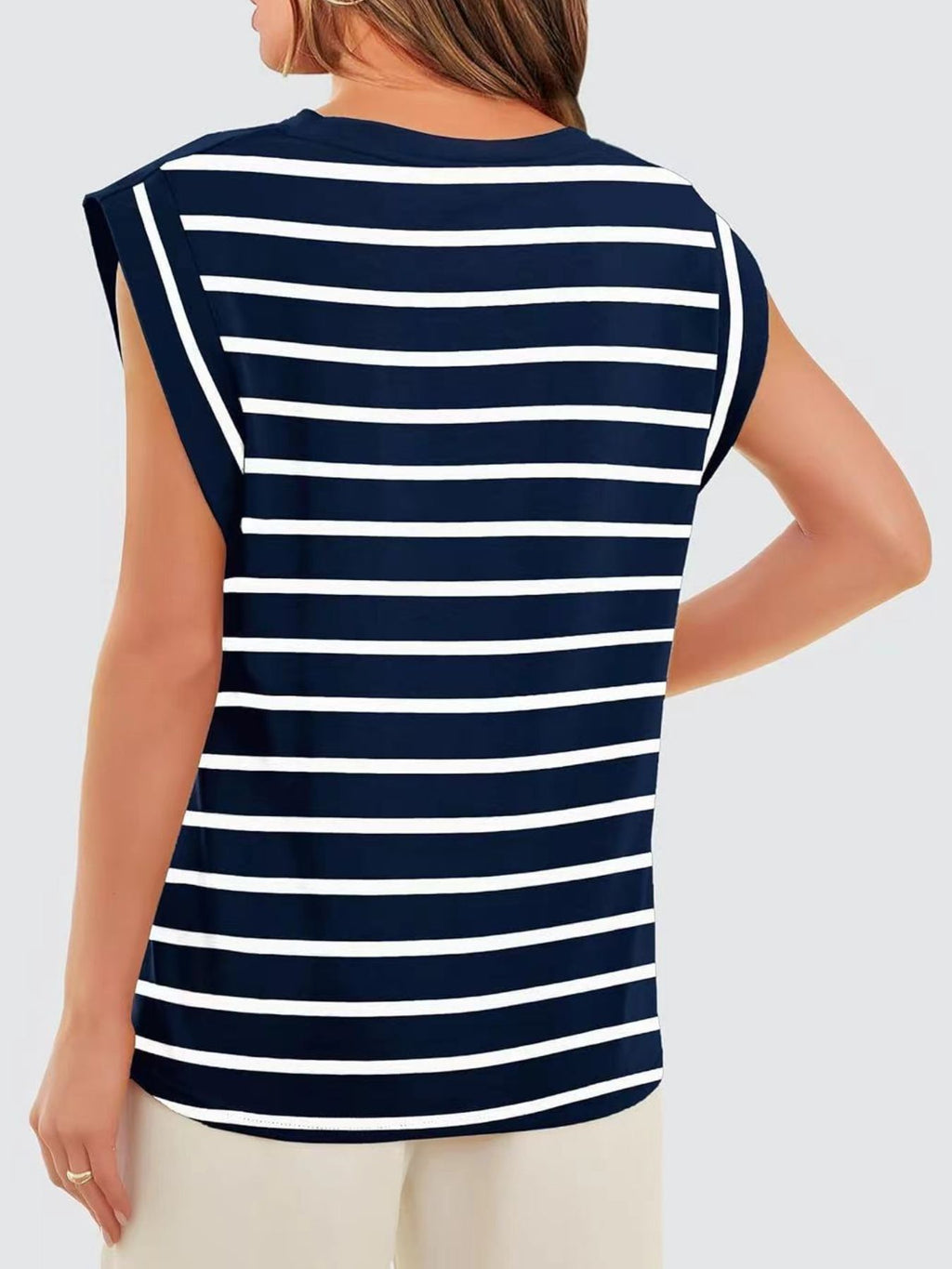 Striped Round Neck Tank (21)