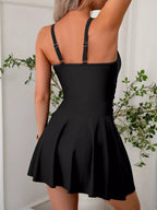 Mesh Panel Scoop Neck One-piece Swimsuit (5)