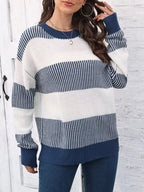 Full Size Block Dropped Shoulder Sweater Plus (3)