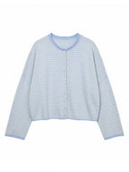 Button-down Striped Knit Cardigan (3)