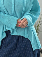 High-low Drop Shoulder Sweater (4)