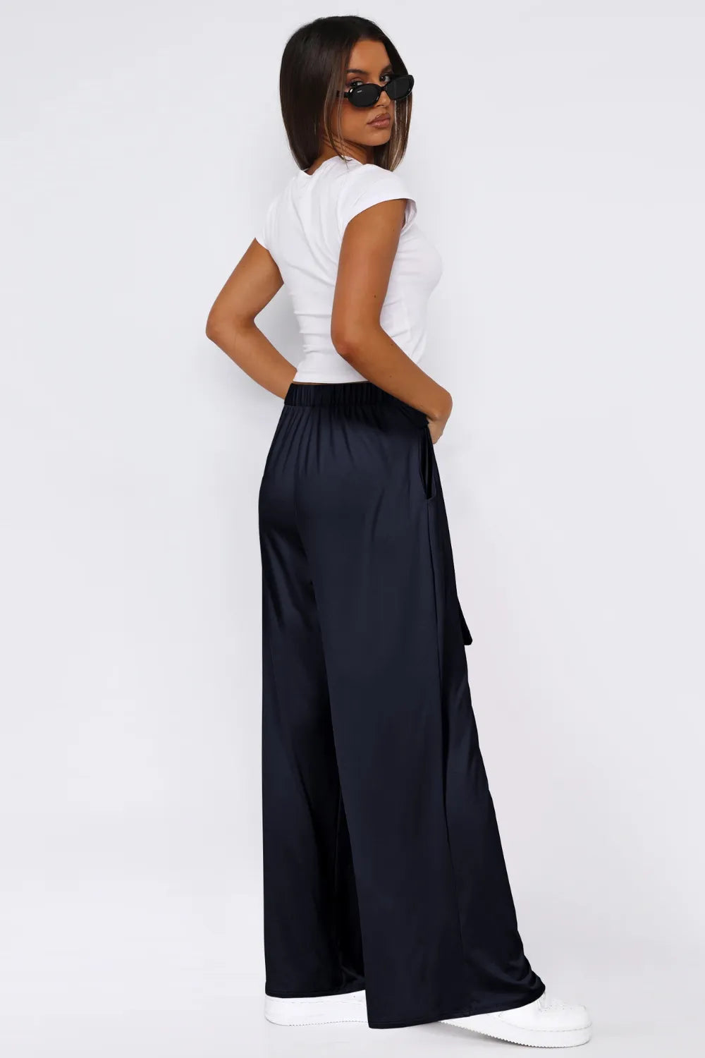 Tied Wide Leg Pants Pockets (4)