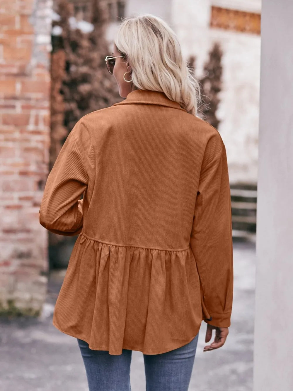 Collared Neck Long Sleeve Shirt (9)