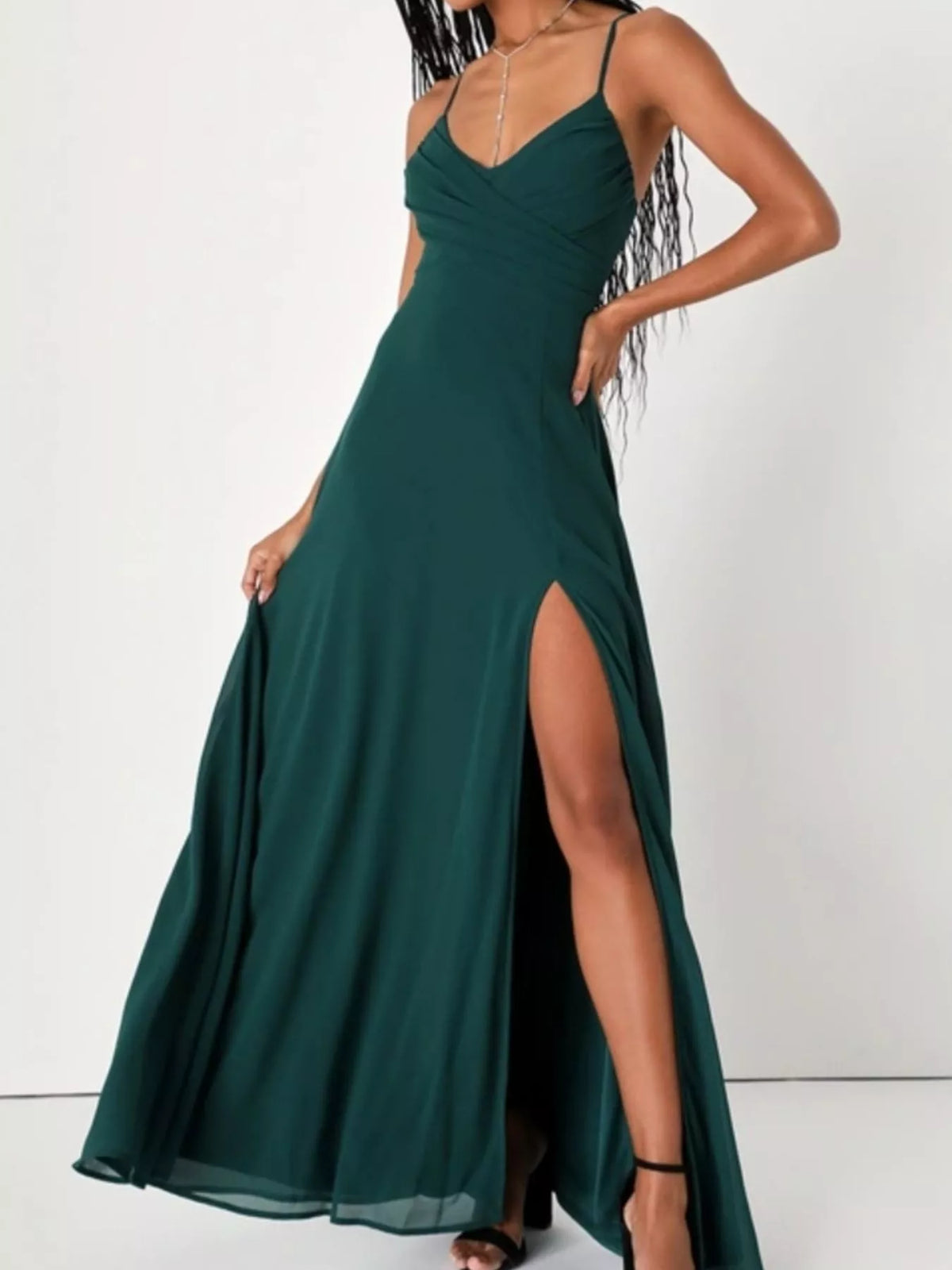Crisscross Back Slit Maxi Dress (7)