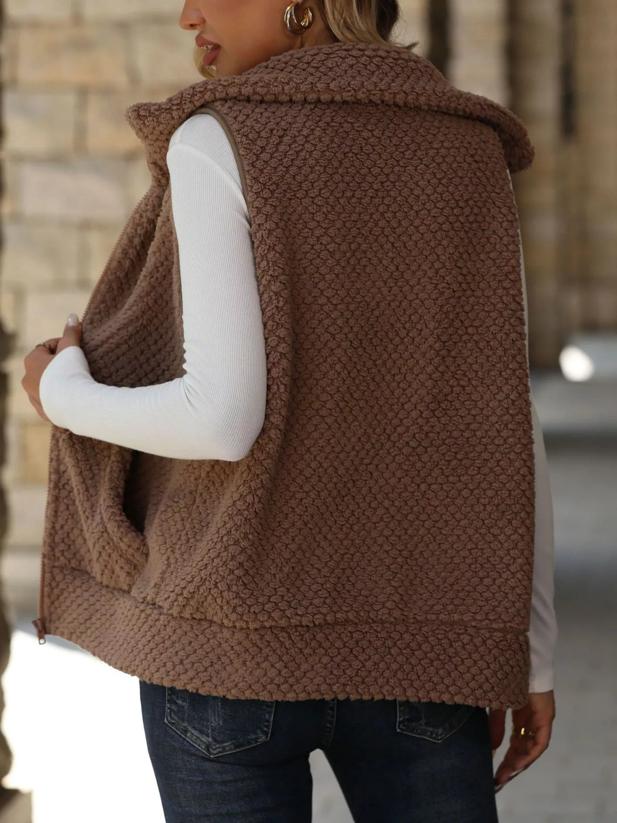 Zip-up Vest Coat (2)